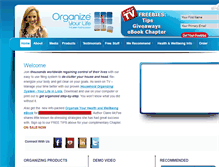 Tablet Screenshot of organizeyourlife.com.au